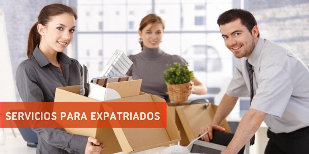 Young office workers moving office